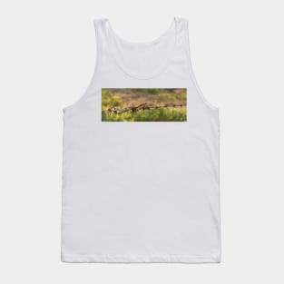 Barbed wre, oblong, close up. Tank Top